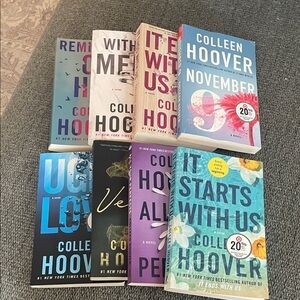 Assorted Paperback Book Set - Blue/Teal/Purple Covers